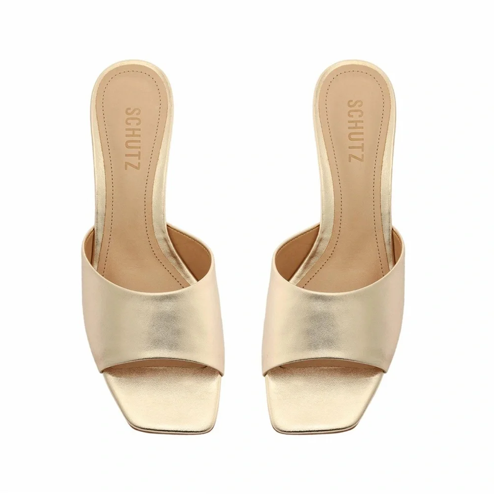 Price Firm - SCHUTZ Leather Posseni Sandals